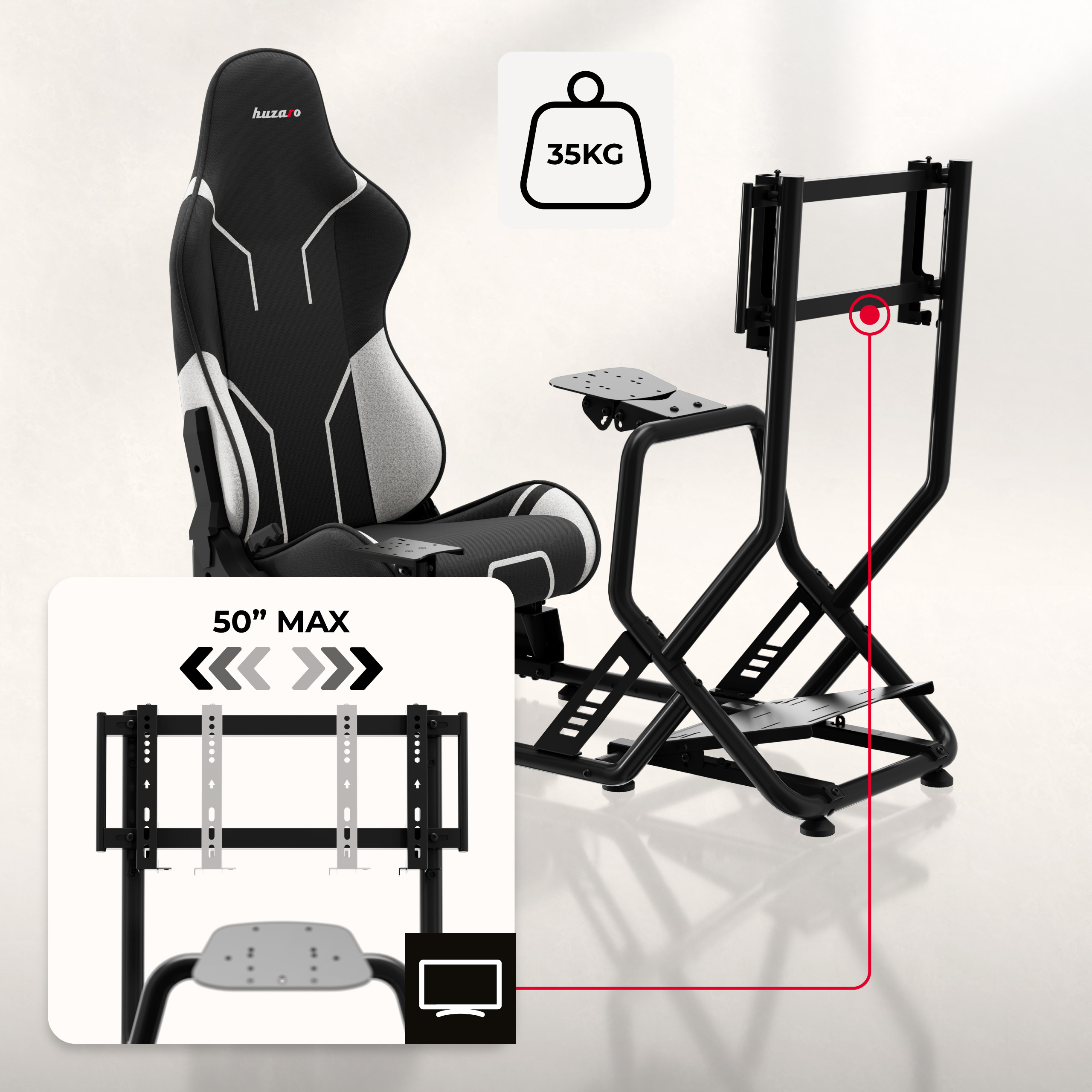 Kokpit wyścigowy Huzaro Speed 6.0