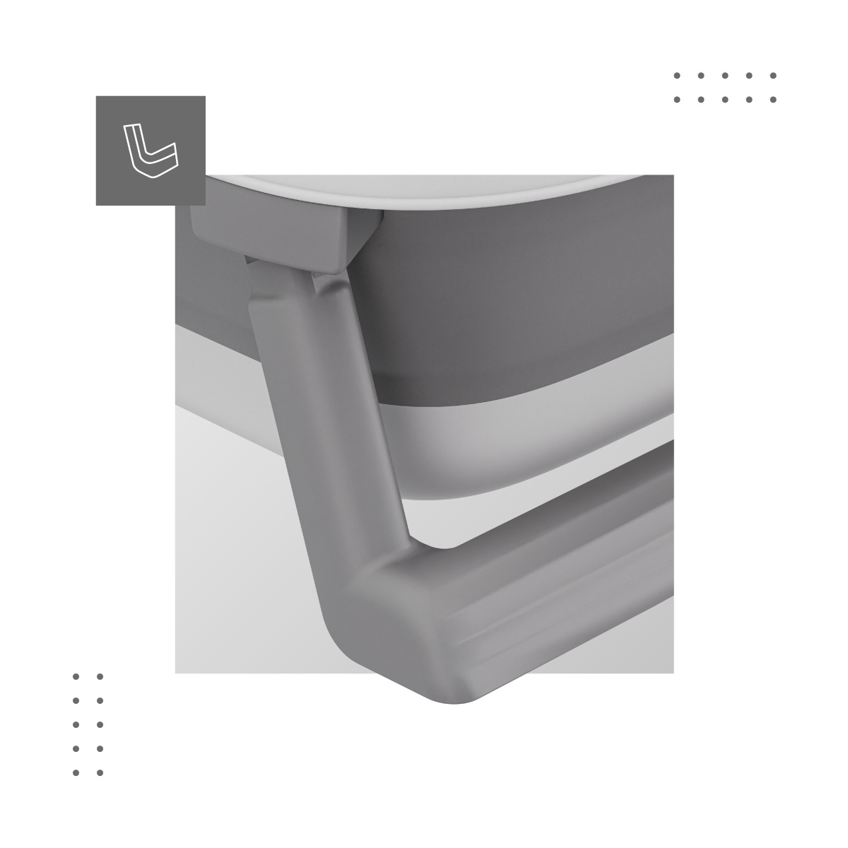 Antypoślizgowe elementy wanienki