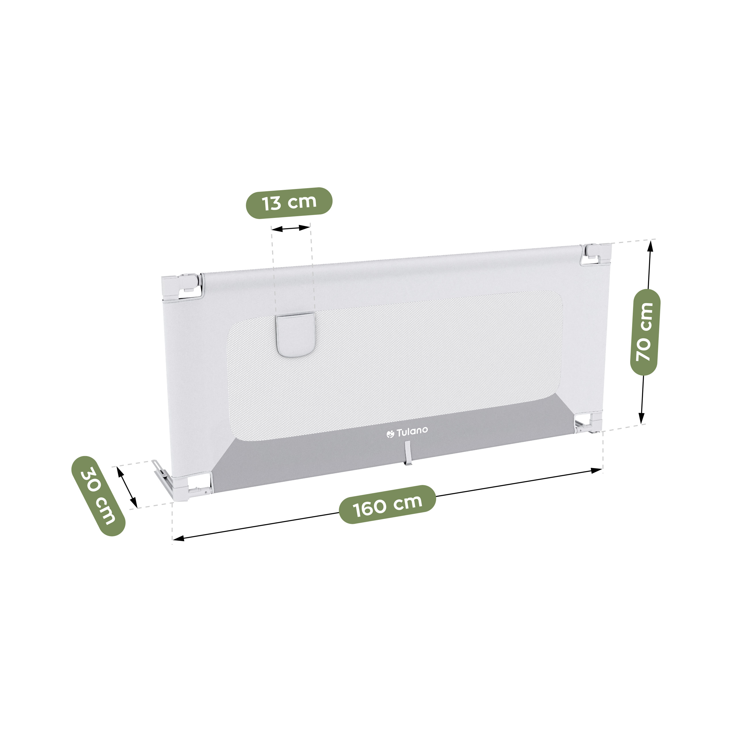 Wymiary barierki do łóżka Cover 46