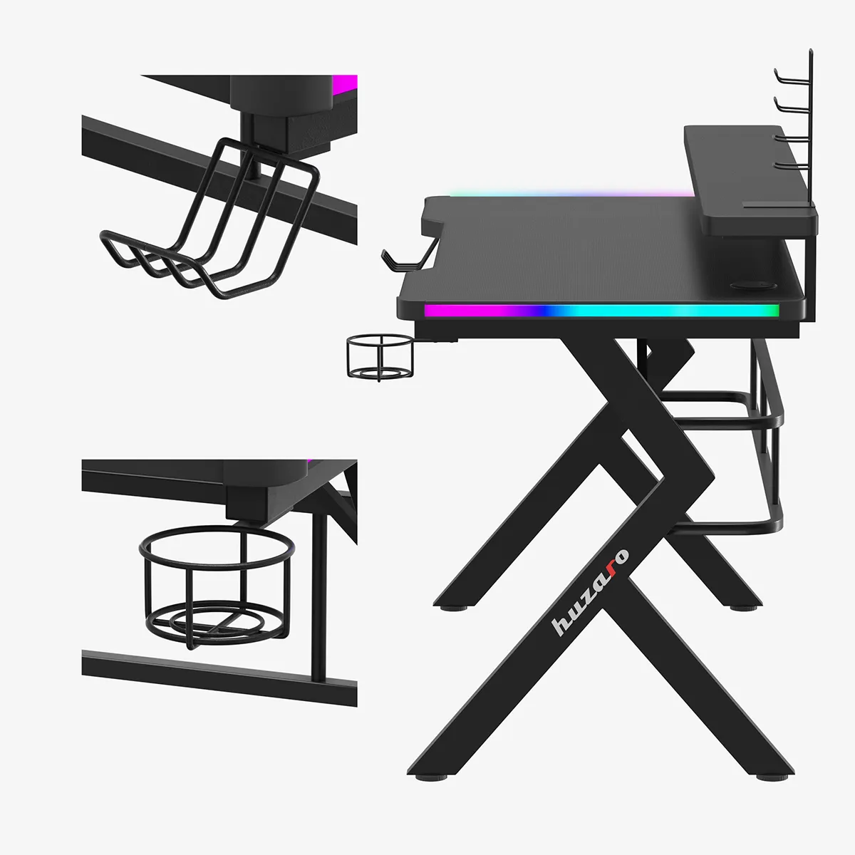 Uchwyty na słuchawki i kubek