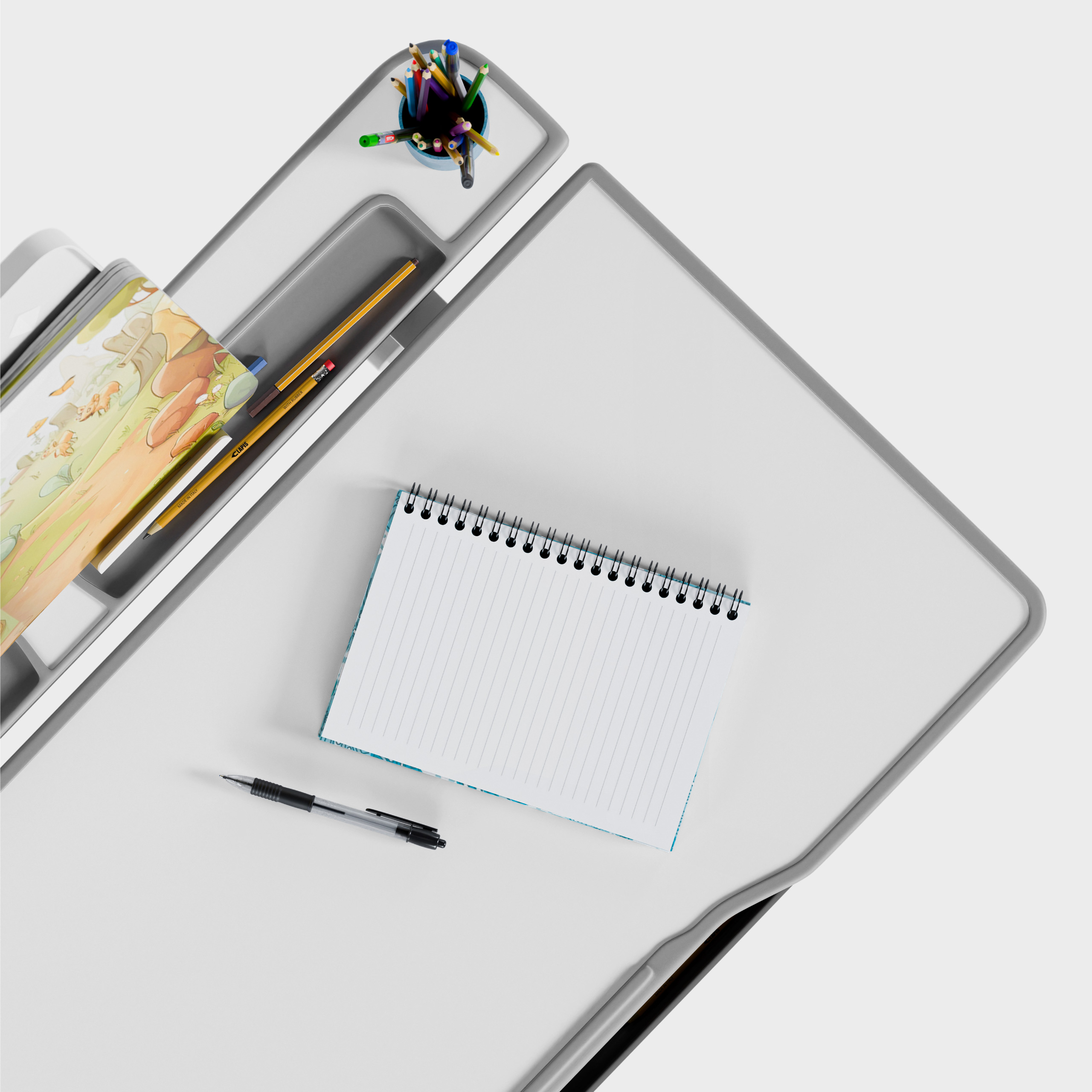 Zaokrąglone rogi w biurku Study