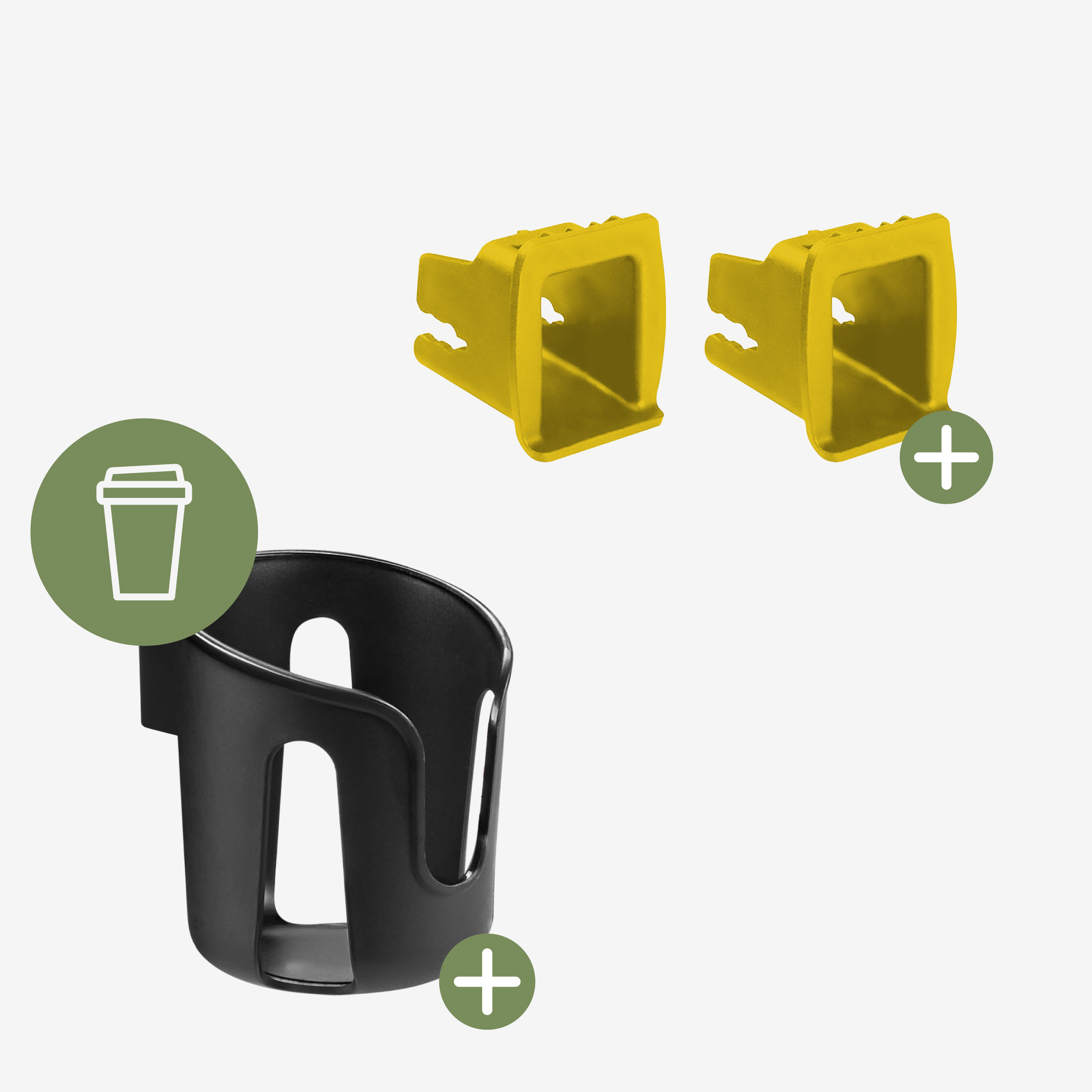 Akcesoria do Cabby 35 — uchwyt i prowadnice