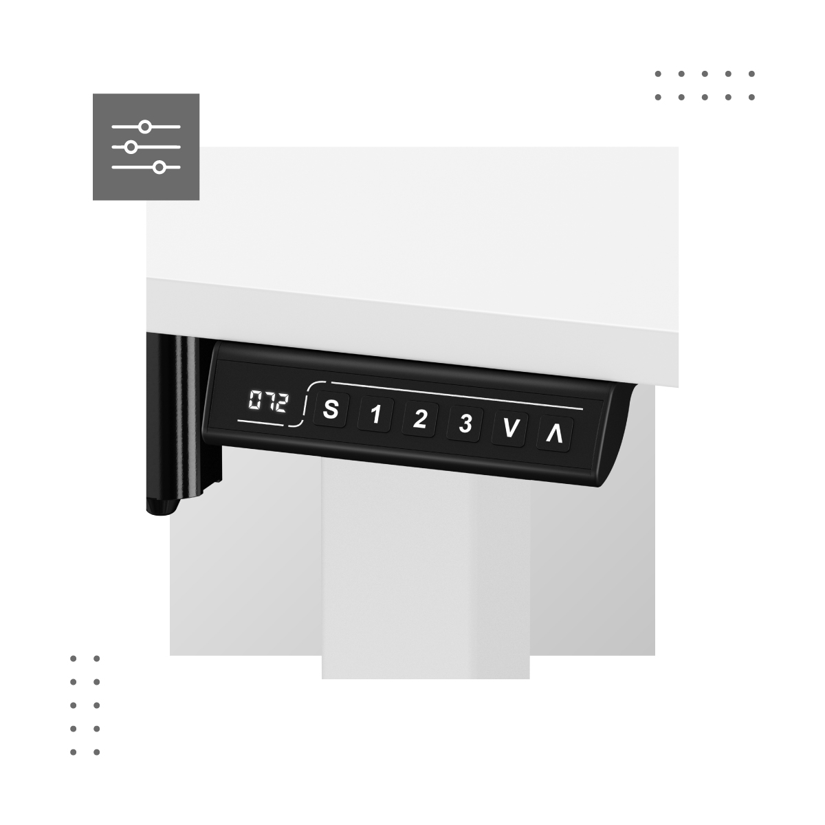 Panel sterowania biurka Mark Adler Leader 7.0