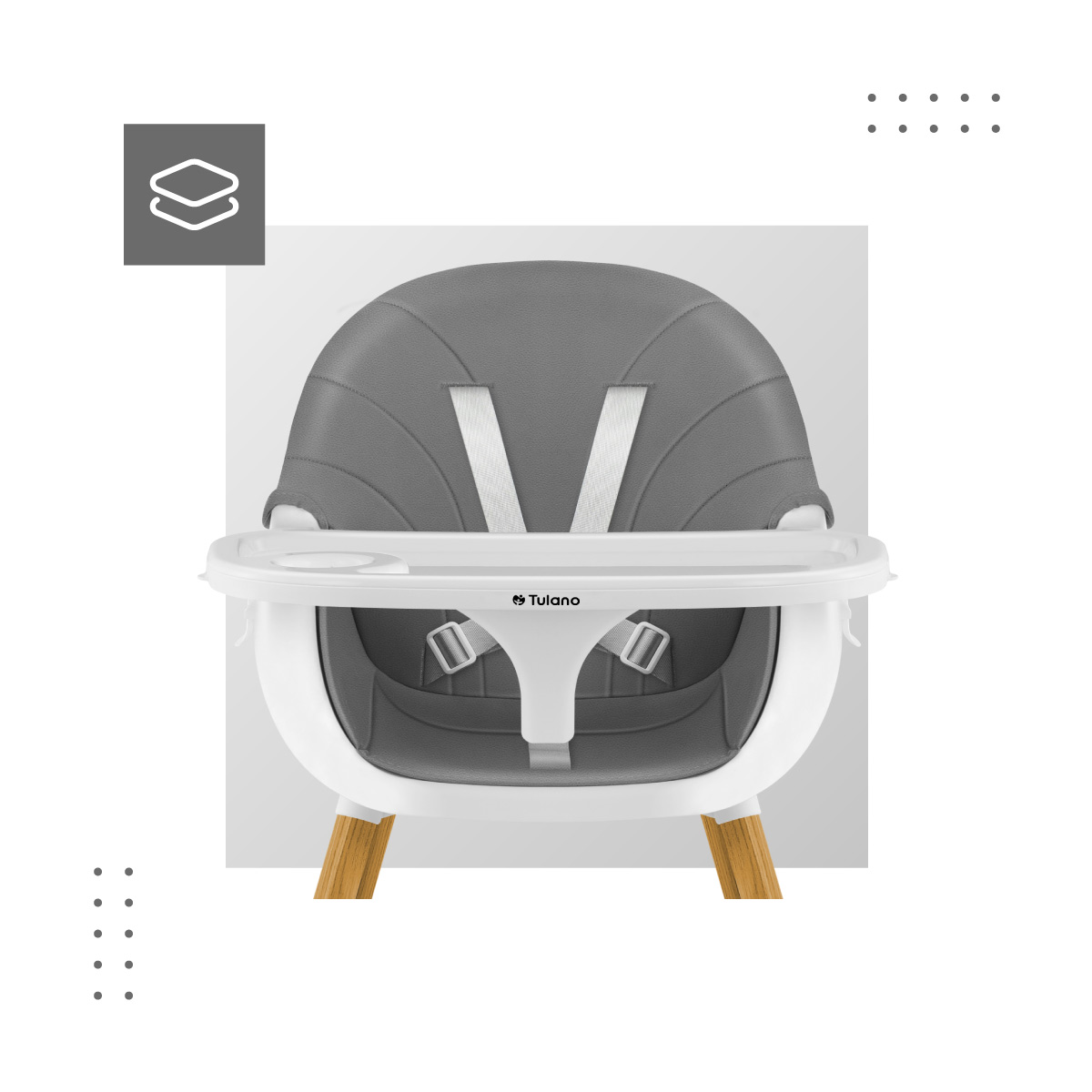 Morsel krzesełko dla dziecka podwójna tacka