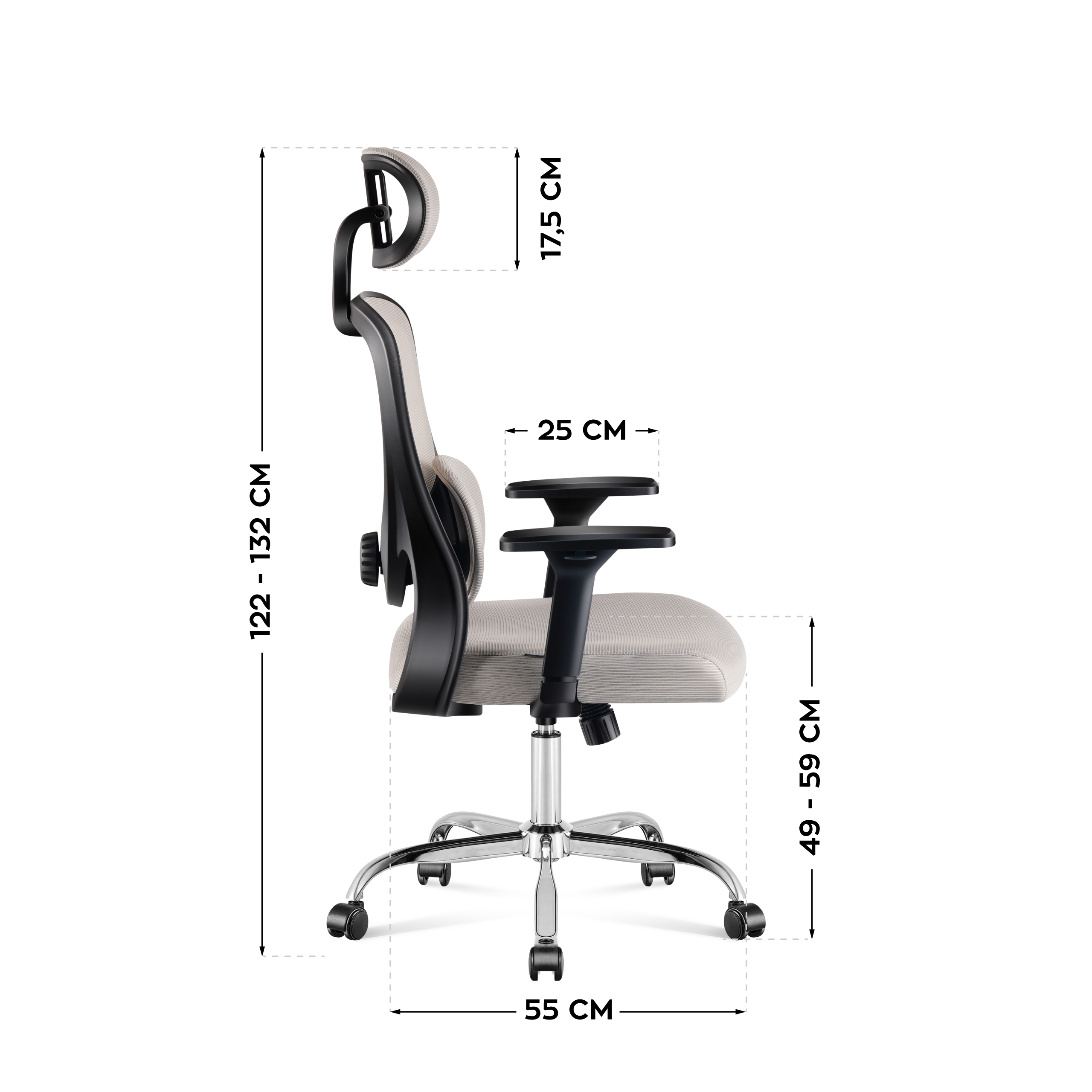 Wymiary fotela Manager 3.2 - 2