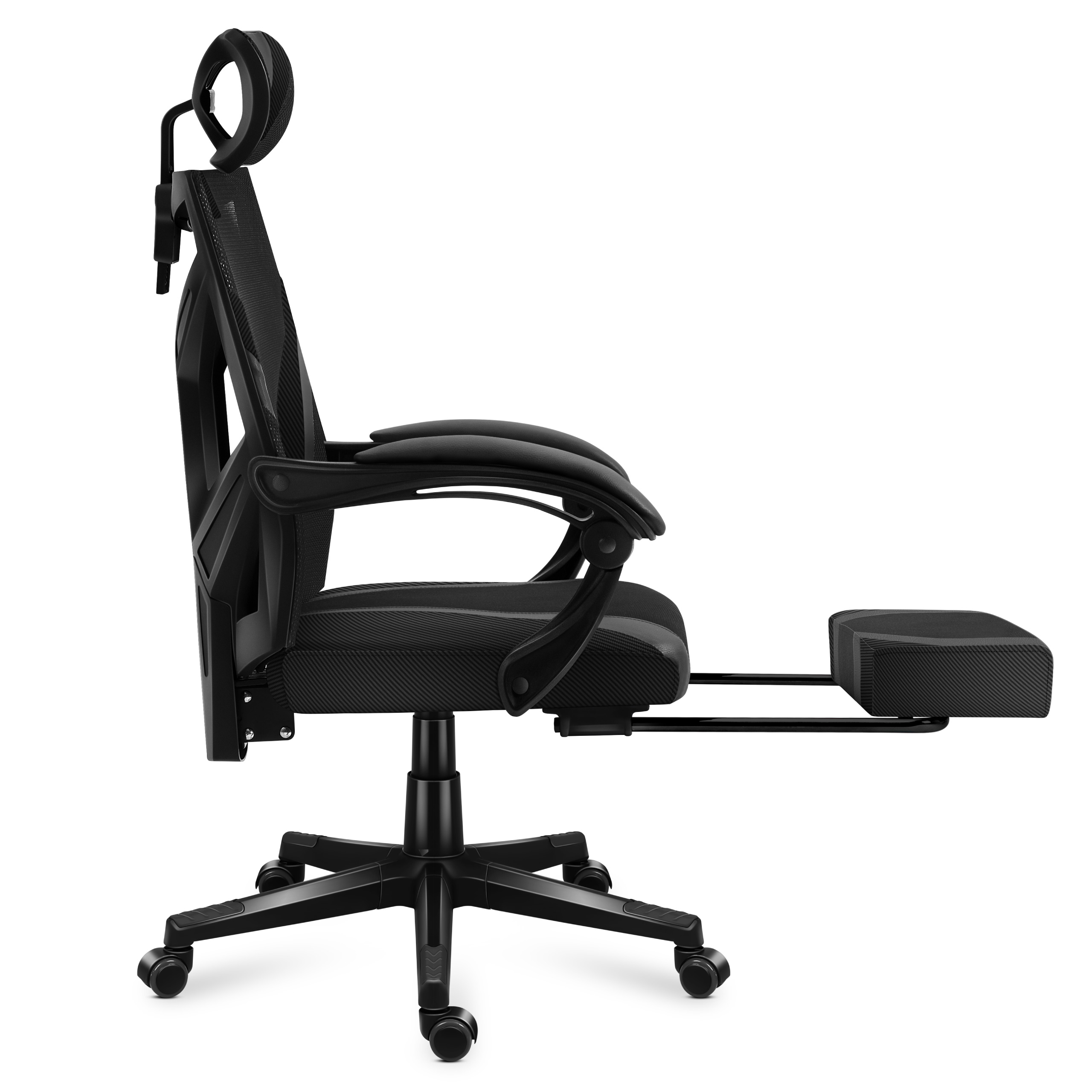 Rozłożony podnożek fotela Huzaro Combat 5.0 Black