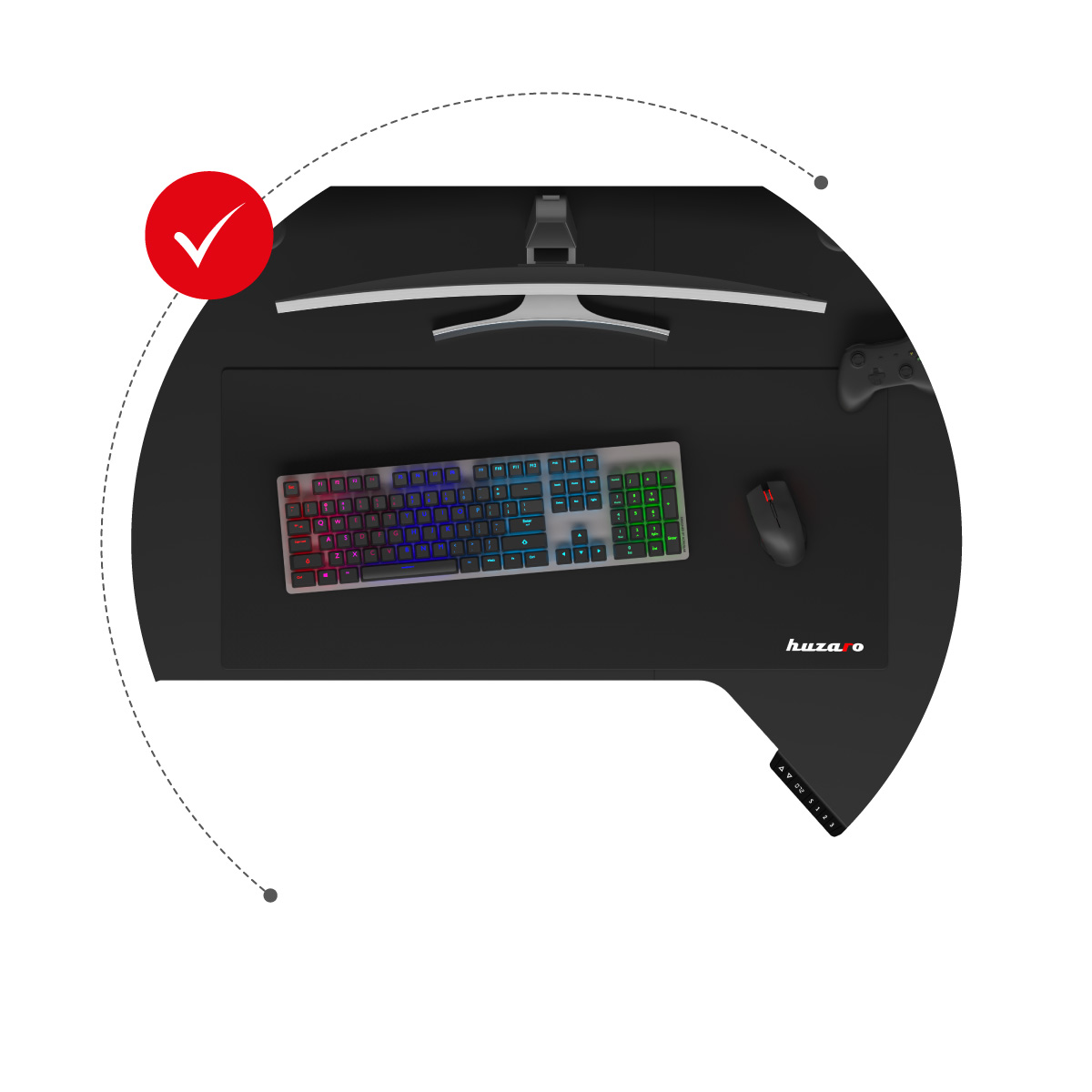 Widok z góry Huzaro Hero 9.1