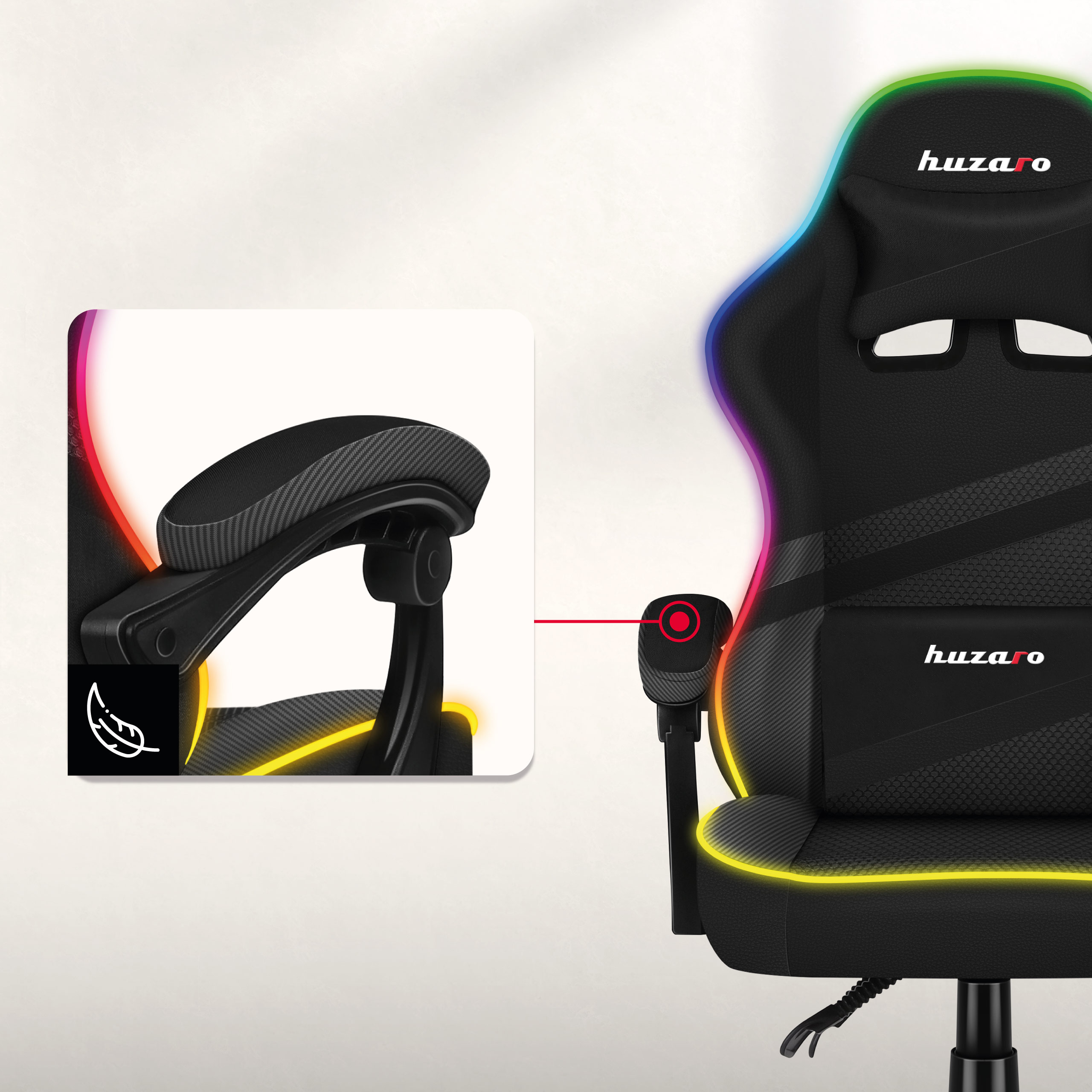 Fotel gamingowy Force 4.4 miękkie podłokietniki