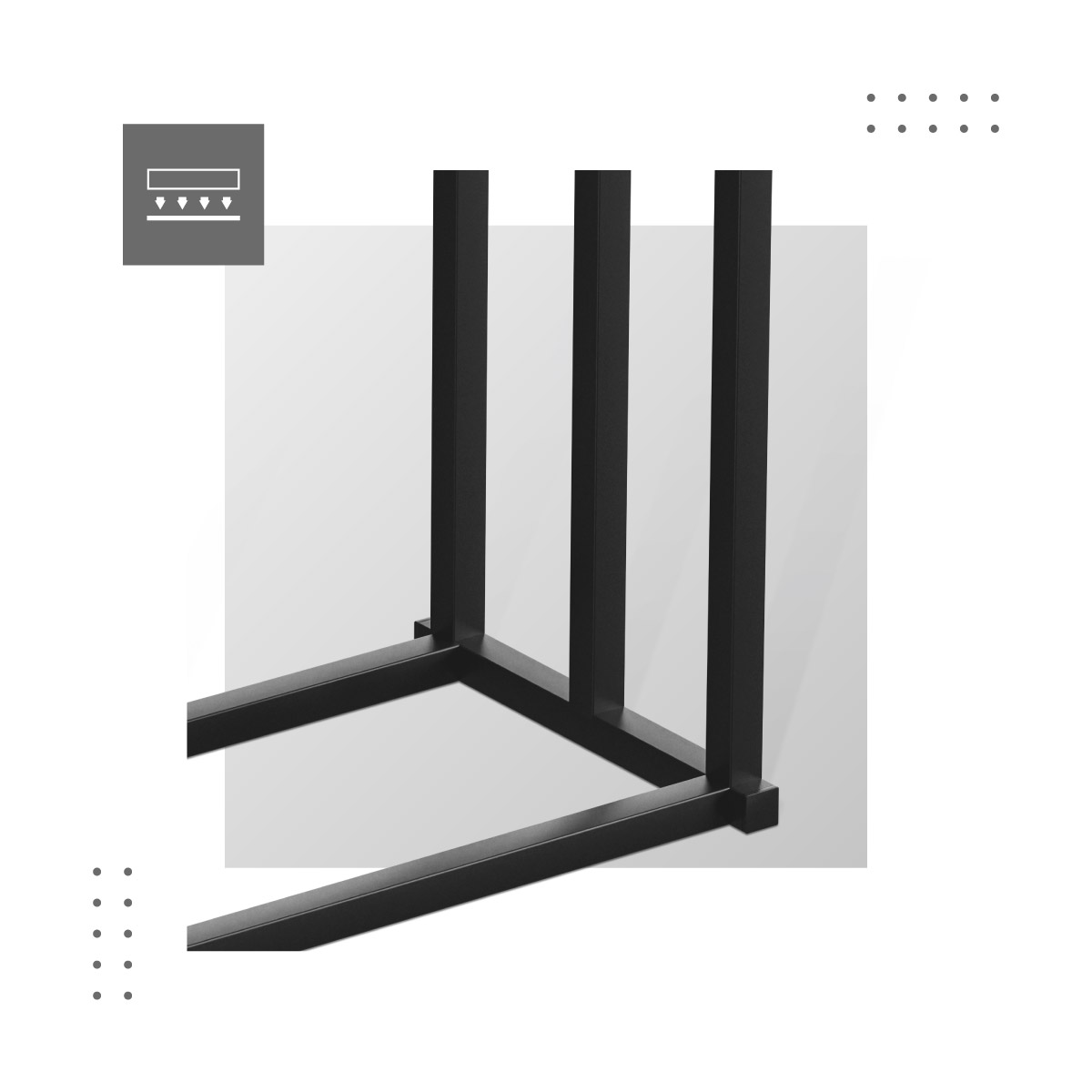 Wieszak na ręczniki Level 6.0