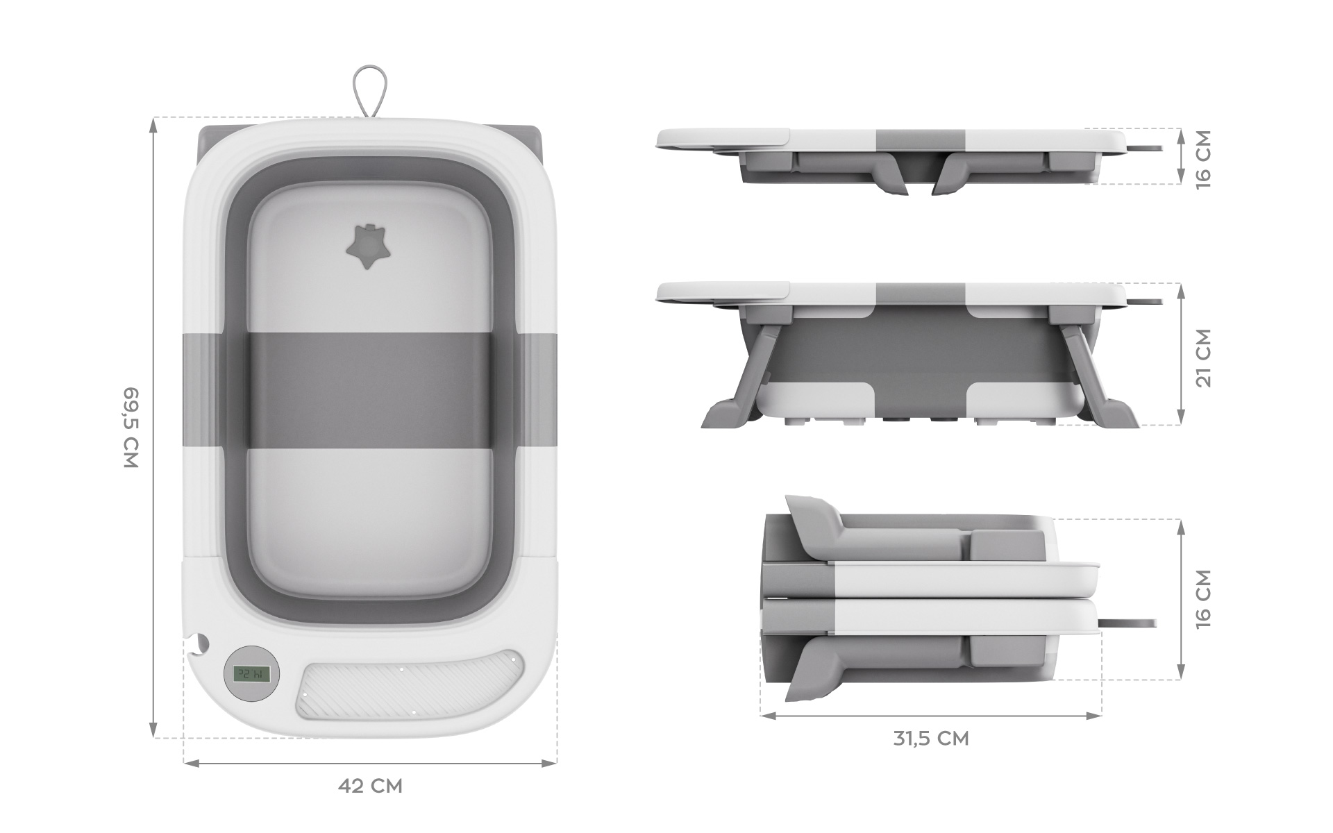 Wymiary wanienki Bathe