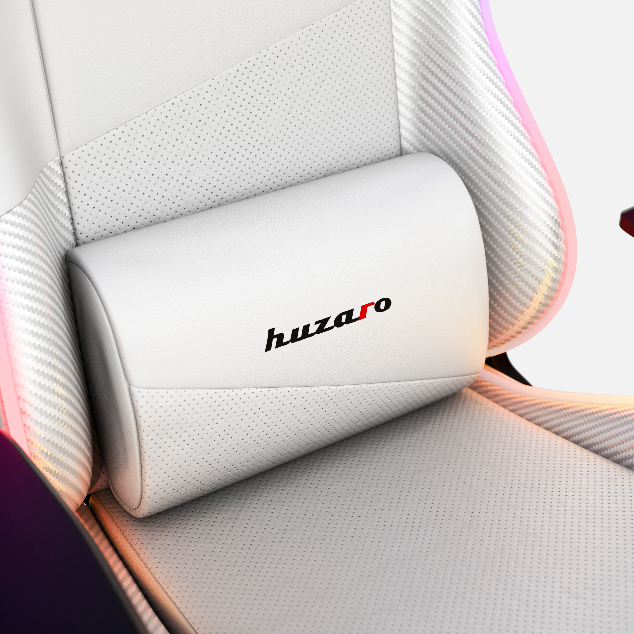 Poduszka lędźwiowa fotela Huzaro Force 6.2 White RGB