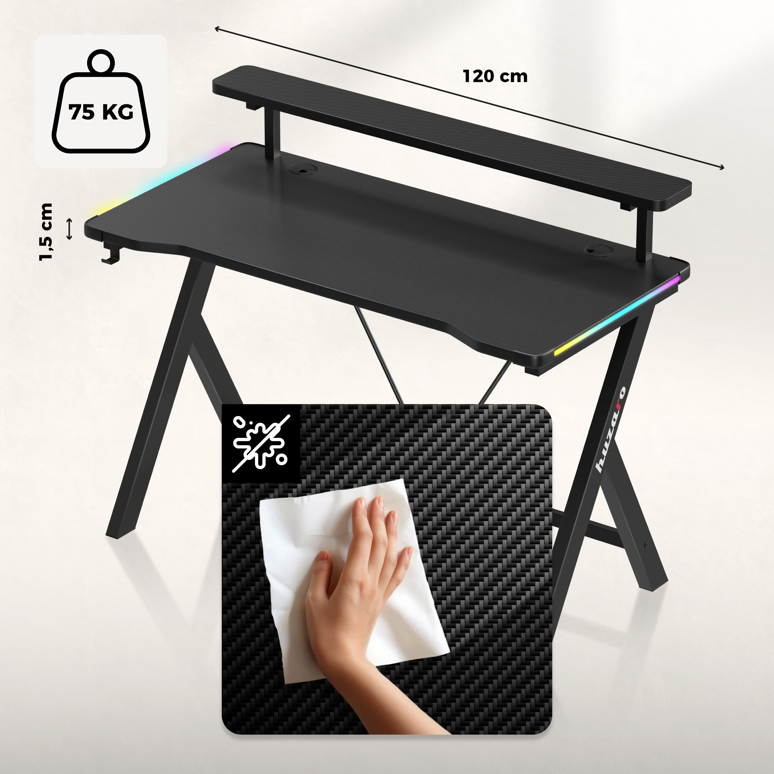 Wytrzymałość i powłoka carbon Hero 1.9