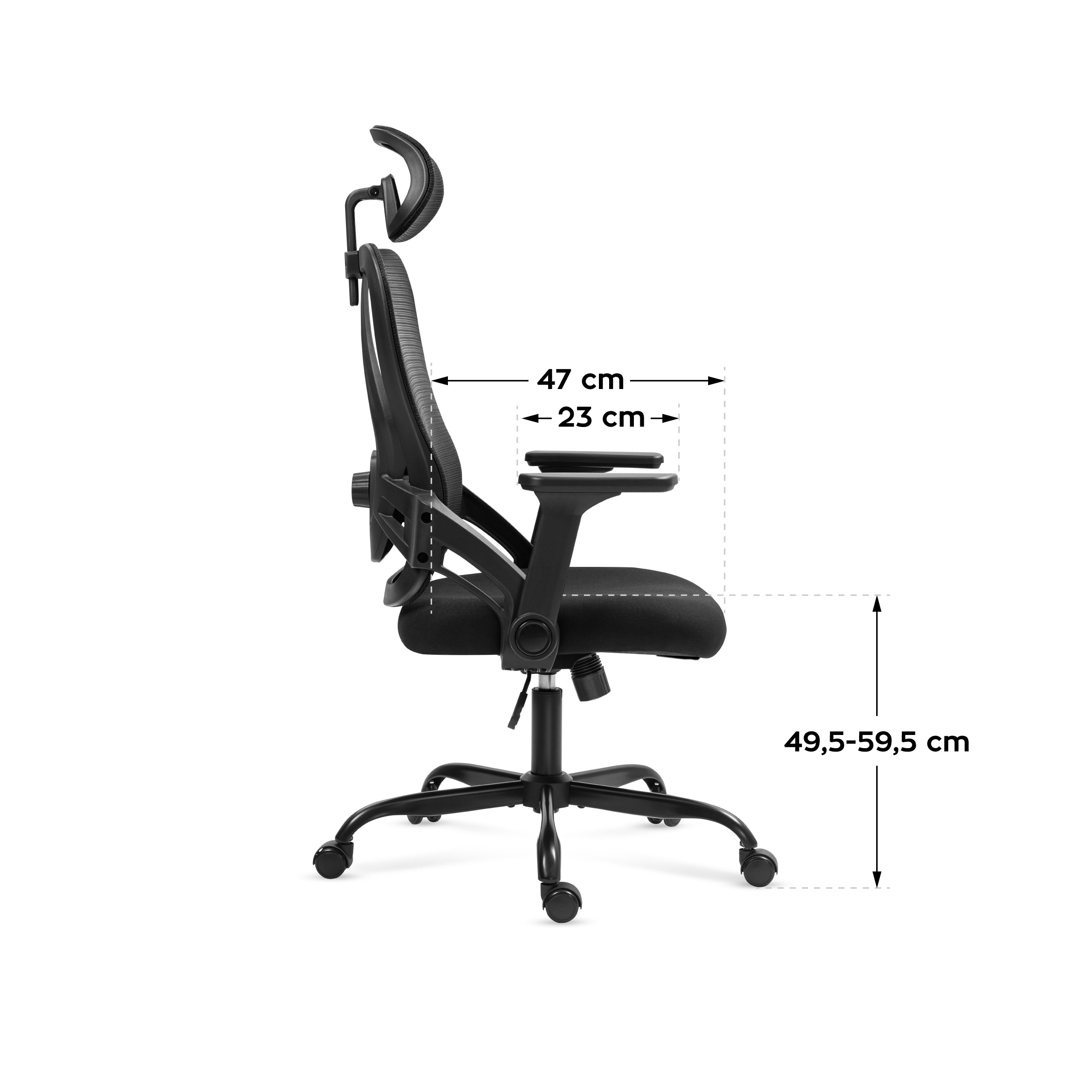 Wymiary fotela Manager 2.9 - rysunek 1