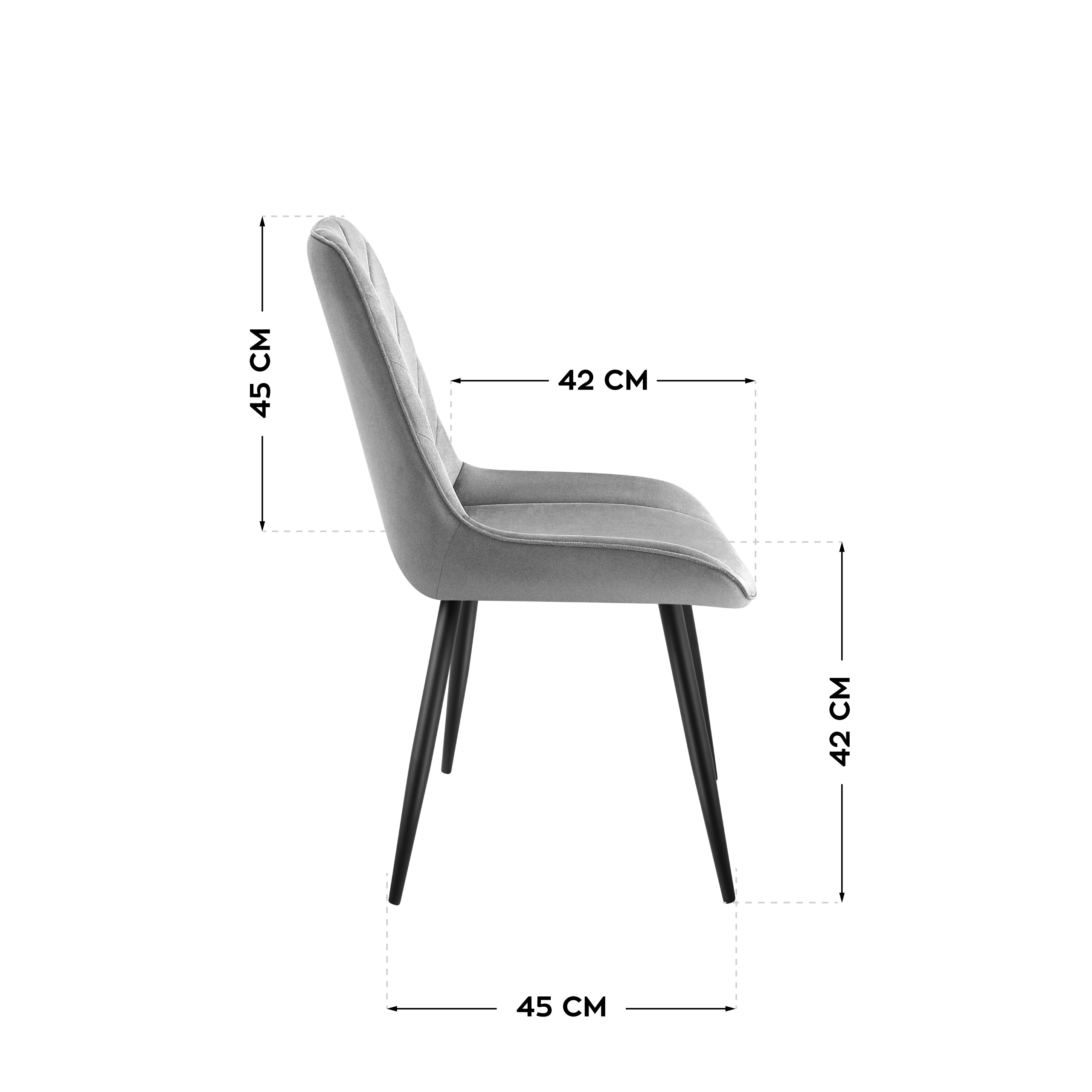 Wymiary fotela Mark Adler Prince 3.0 grey