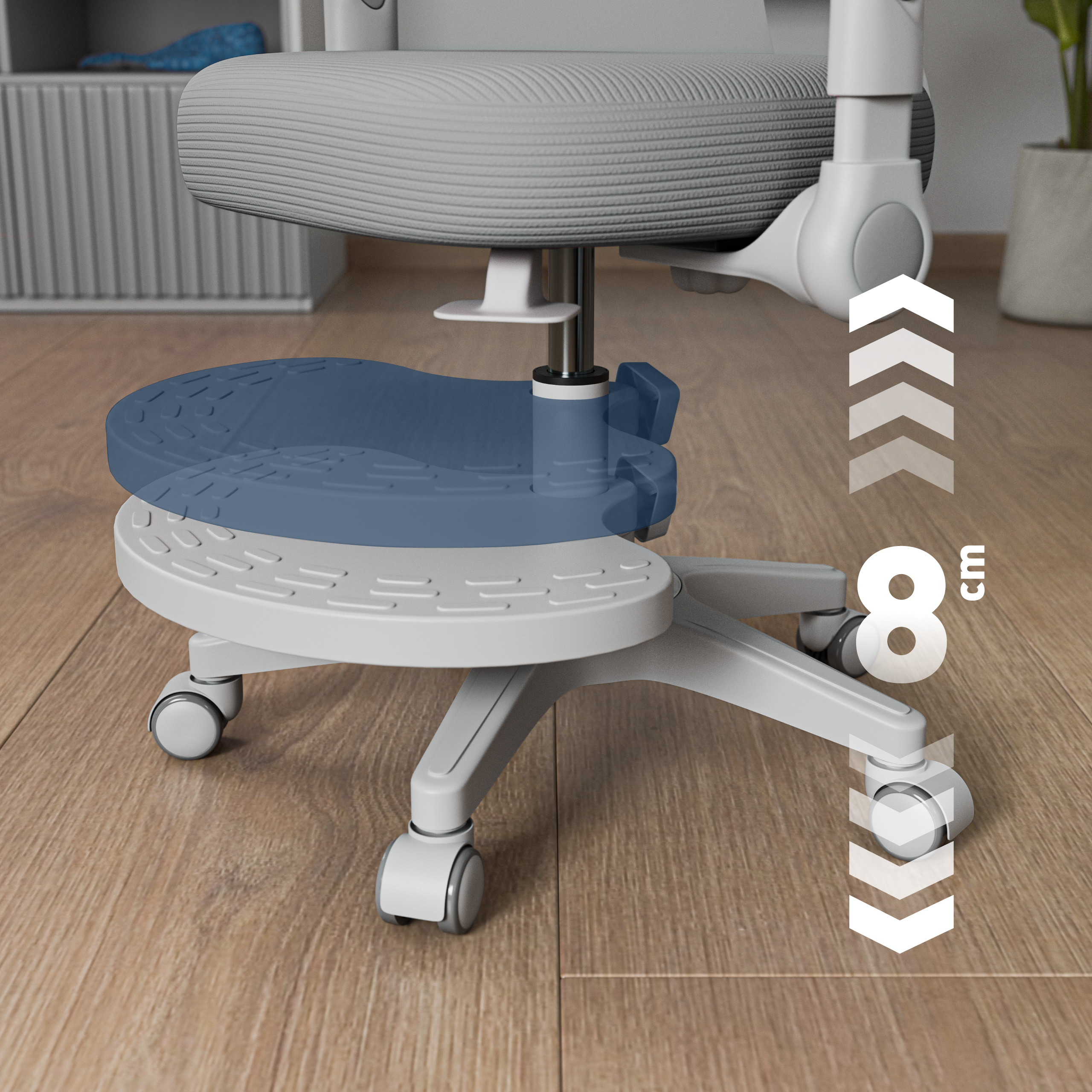 Fotel obrotowy dla dzieci Junior 5.0 z blokadą kółek