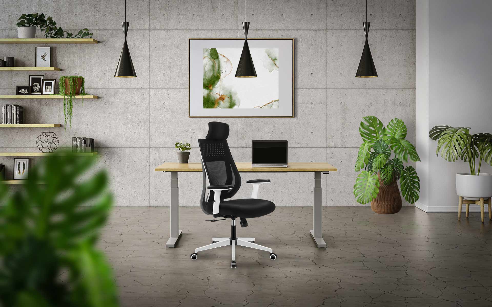 Fotel biurowy Mark Adler Manager 3.9 stojący w gabinecie