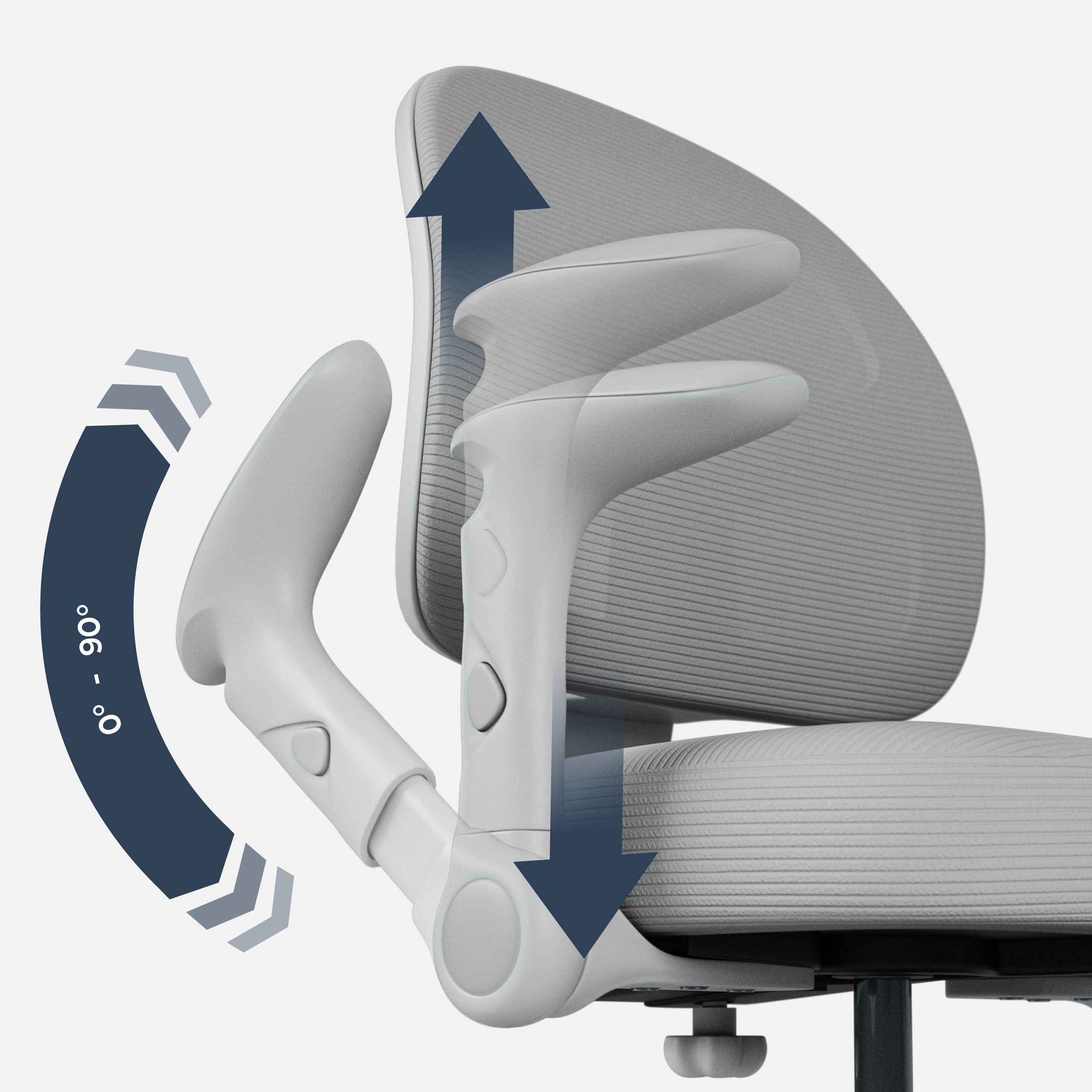 Fotel obrotowy z regulowanymi podłokietnikami Junior 5.0