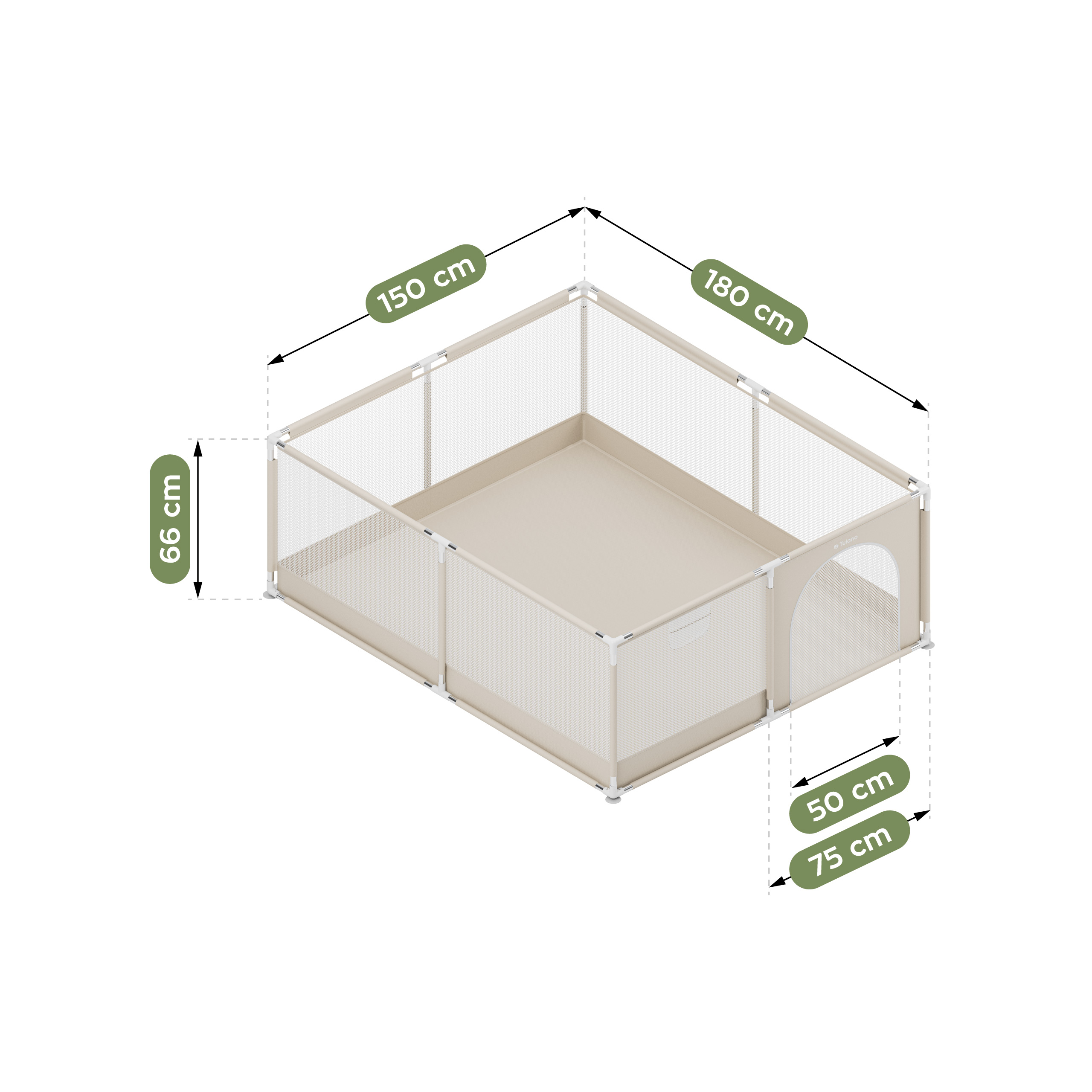 Wymiary Cozy 25 - schemat