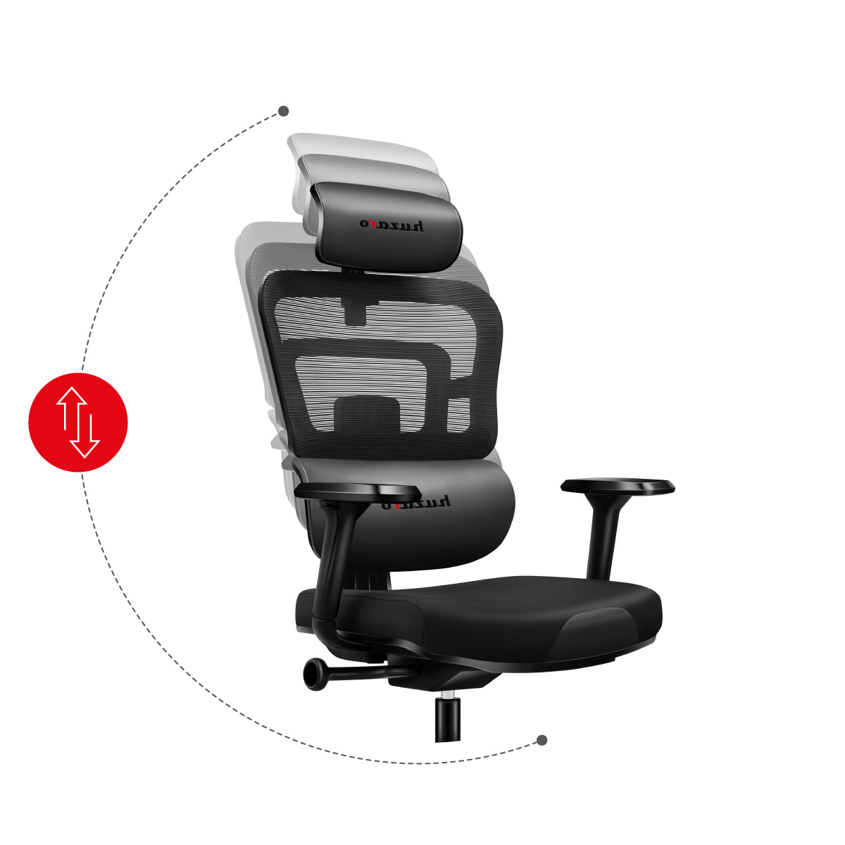 Fotel gamingowy Huzaro Combat 7.0 Black bok