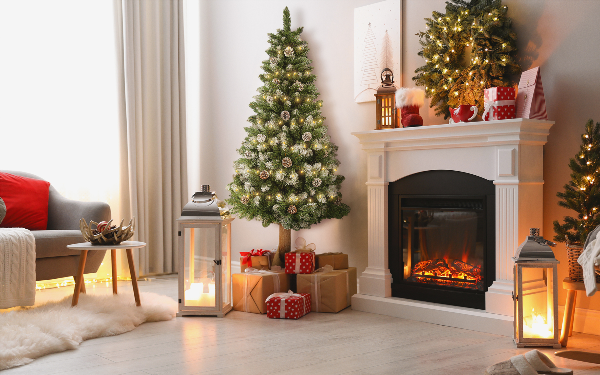 Choinka sztuczna Xmas 1.0 w pokoju