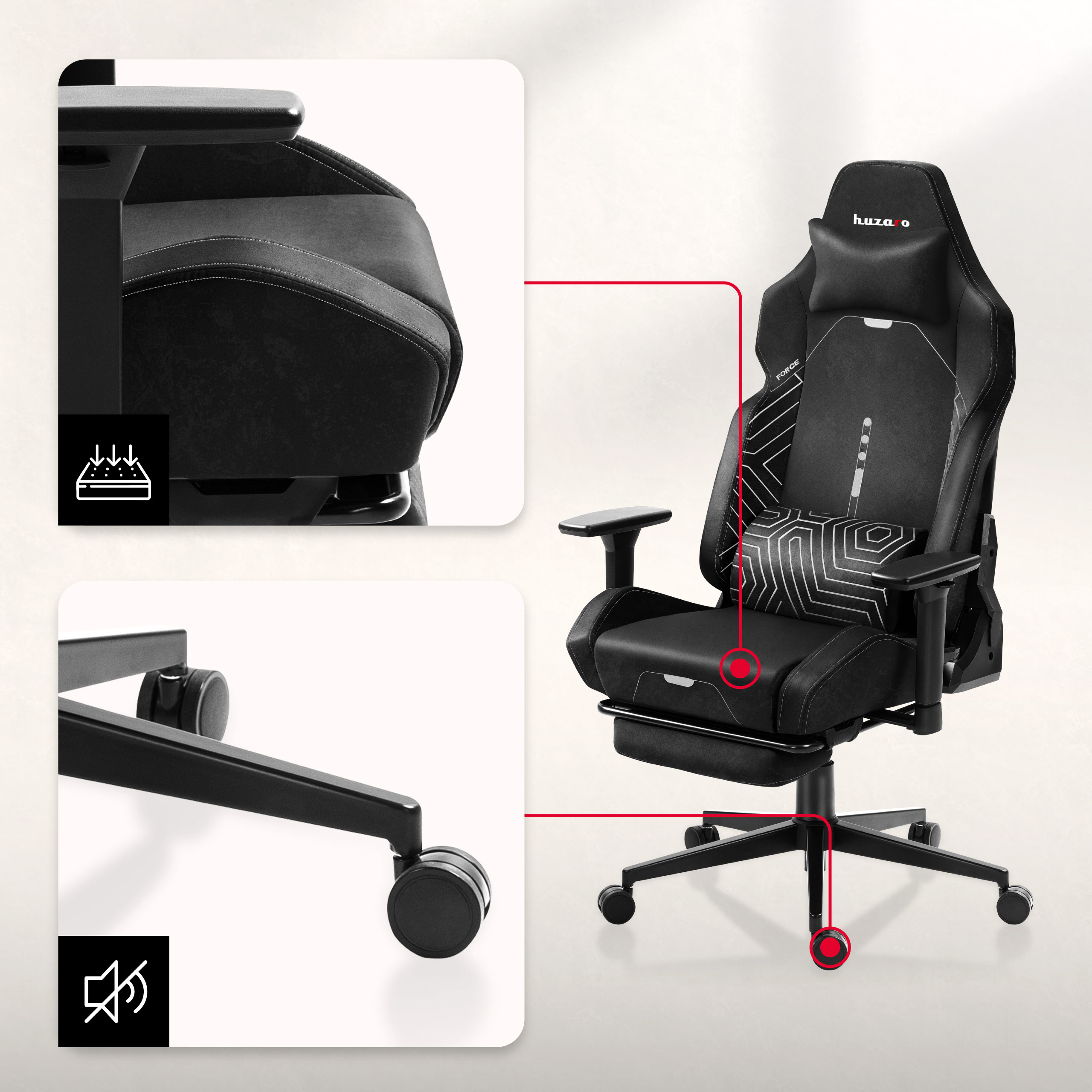 Siedzisko i kółka fotela