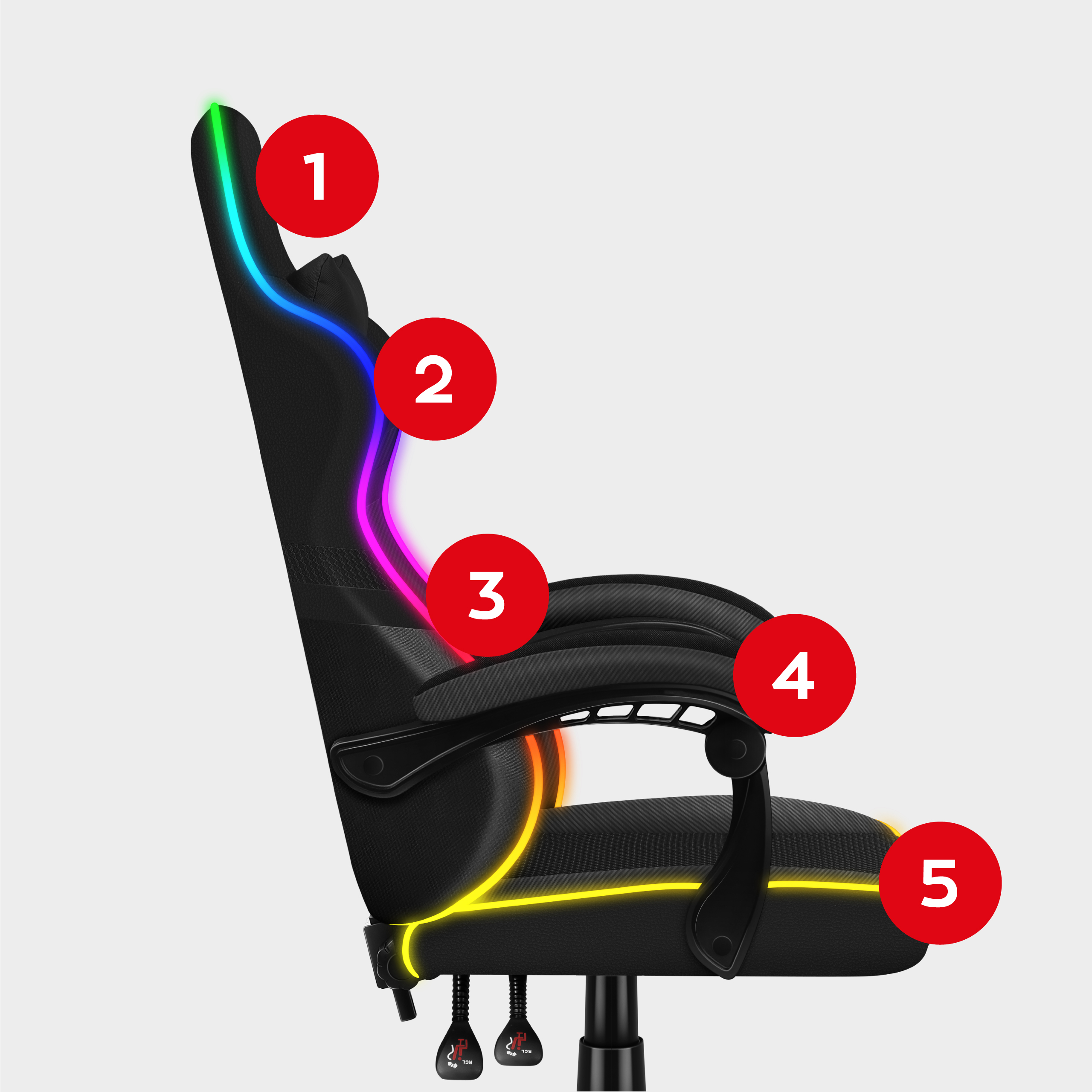 Ergonomiczny fotel gamingowy Force 4.4
