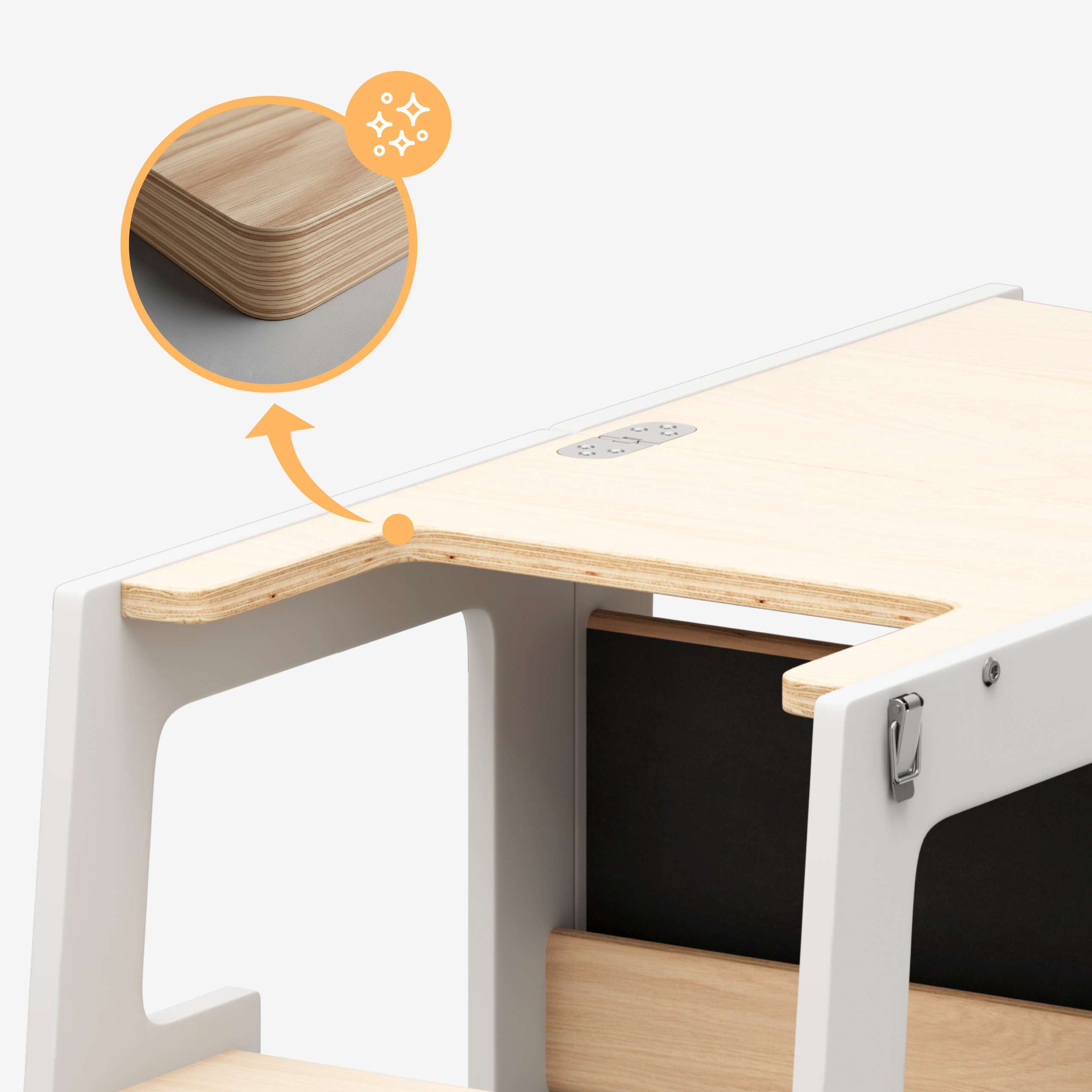 Mooby 35 - łatwe czyszczenie i zaokrąglone krawędzie