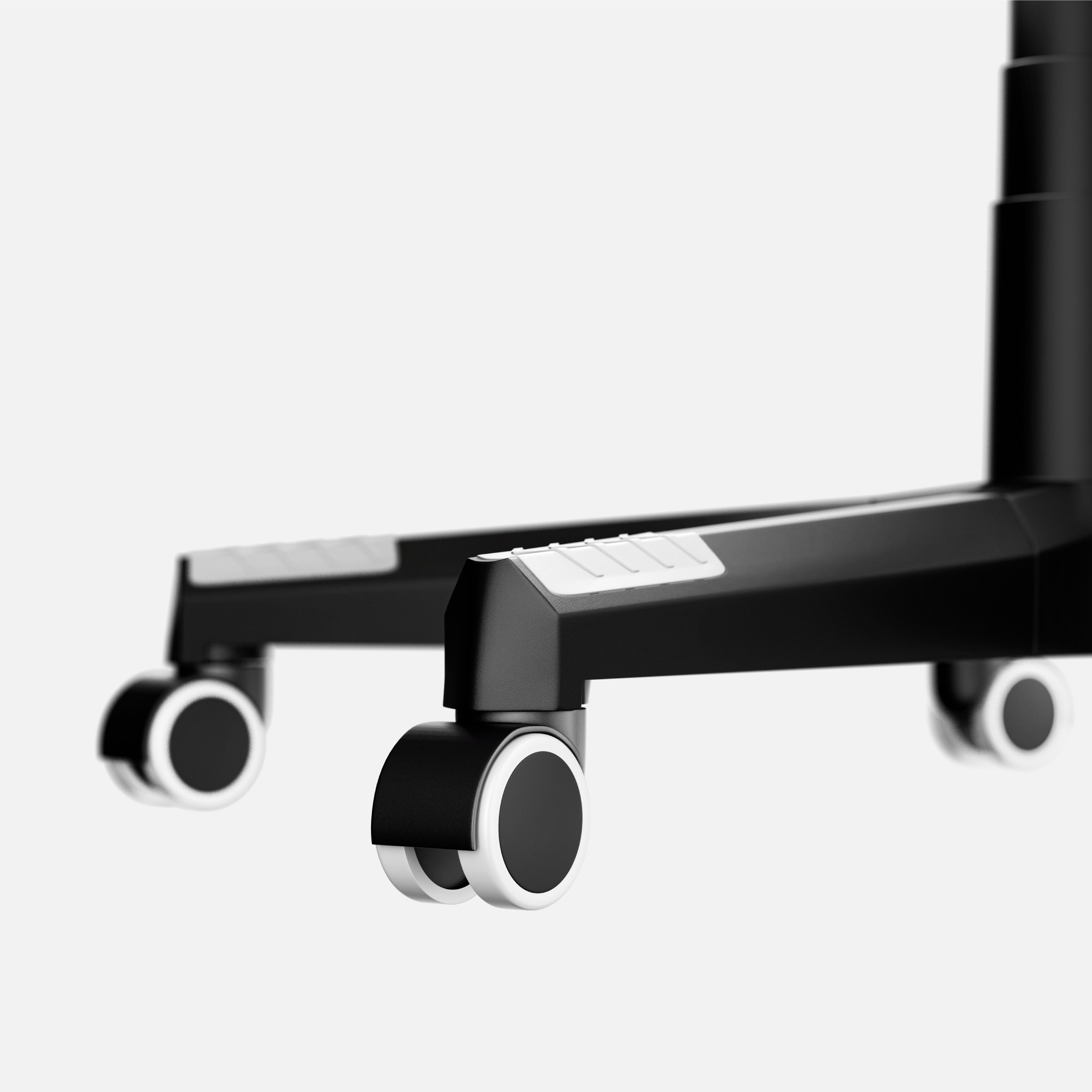 Koła fotela Huzaro Force 6.2 White RGB