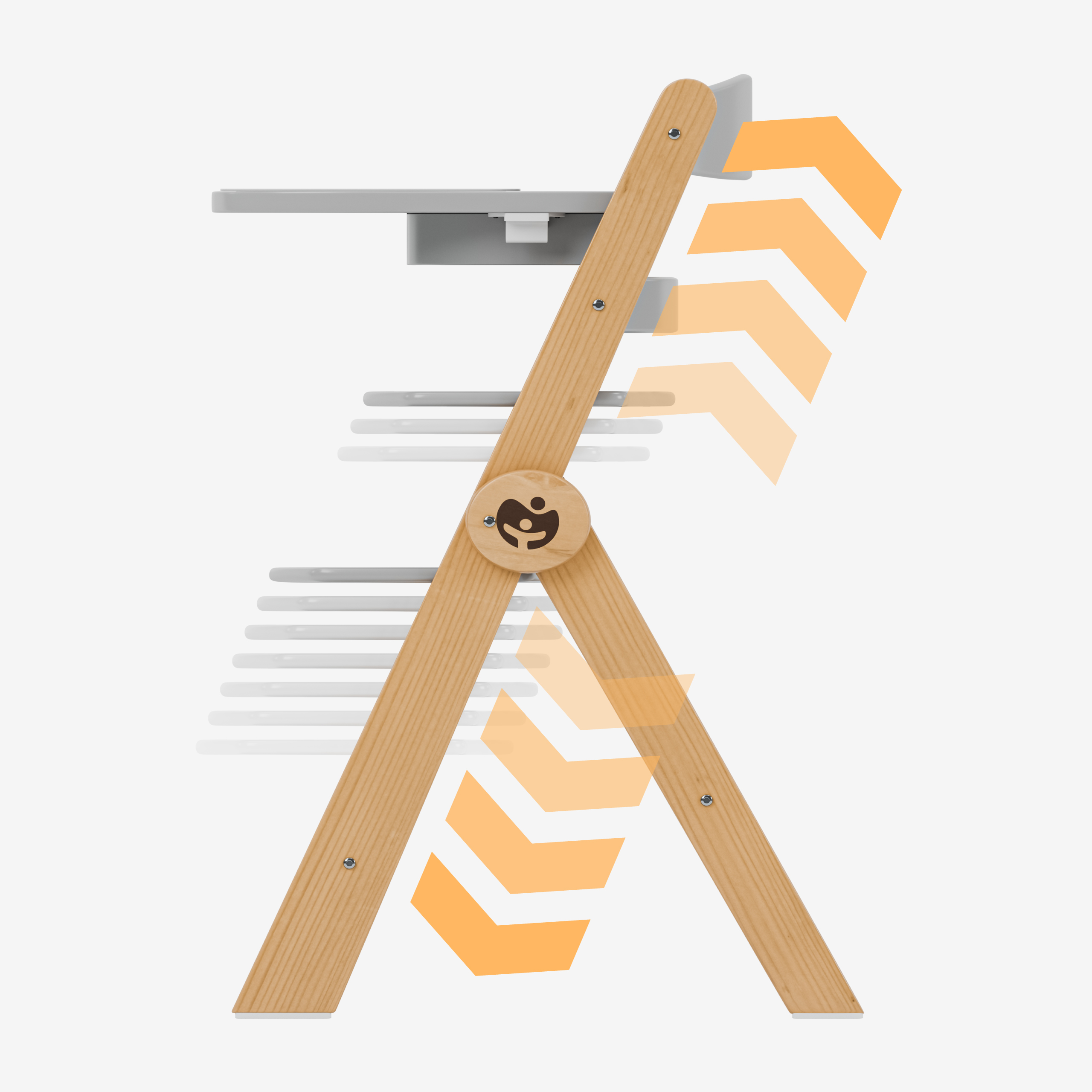 Tulano 12-poziomowa regulacja w krzesełku Morsel 40