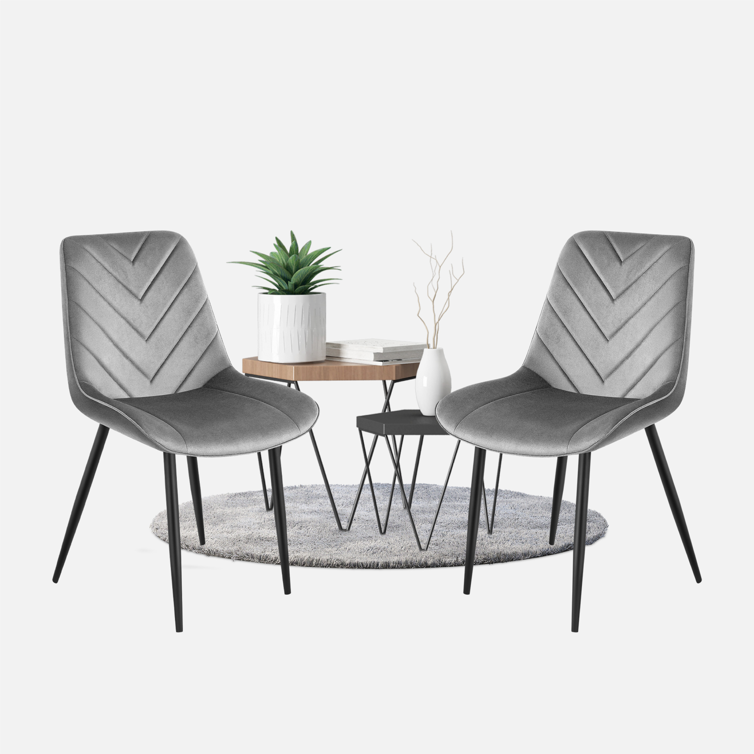 Krzesła Prince przy stoliku