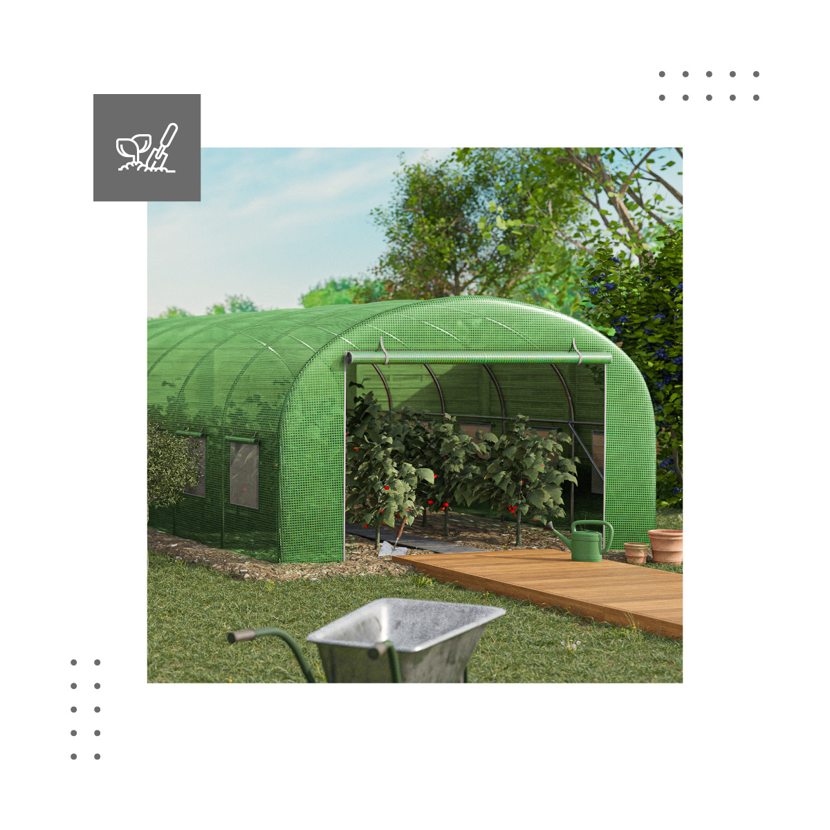 Tunel ogrodowy wizualizacja