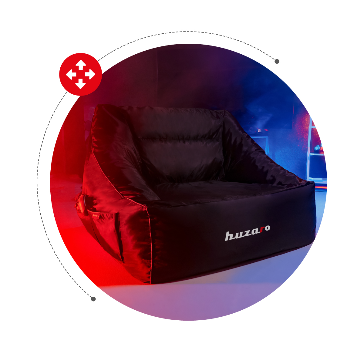 Wymiary pufy gamingowej Huzaro Winner 5.0