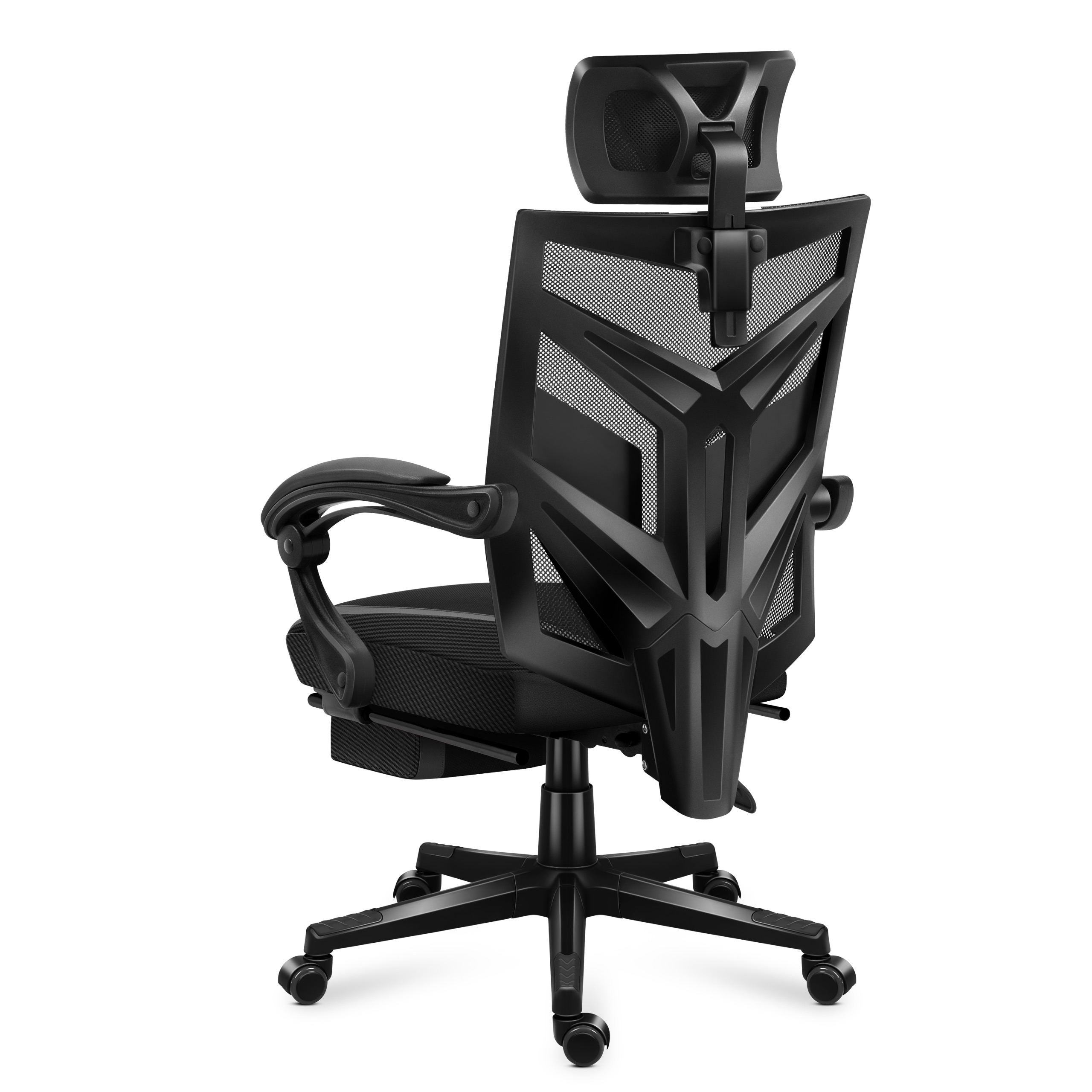 Tył fotela gamingowego Huzaro Combat 5.0 Black