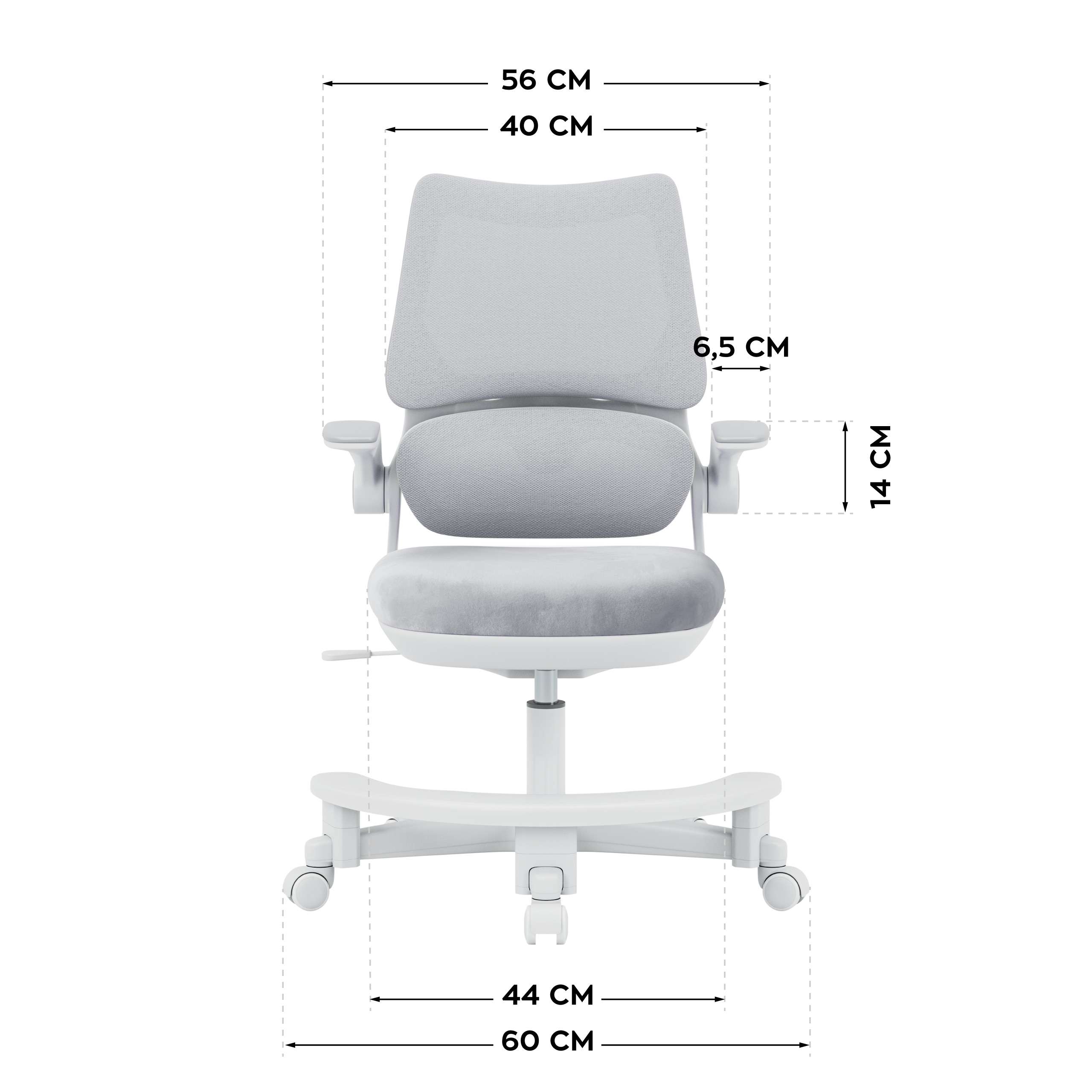 Wymiary – widok z przodu